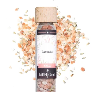 Lavendel Salz im Reagenzglas