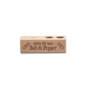 2er Gewürzständer würz dir was Salt & Pepper